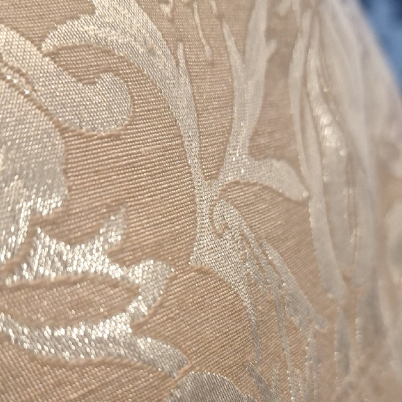 Chic Silver Floral Women's Trench Coat - Picture 8 of 14